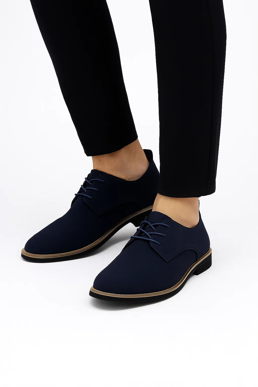 Zapatos Oxford Hombre Piel Ante Con Cordones Elegantes Para Negocios y Ocasiones Informales 3