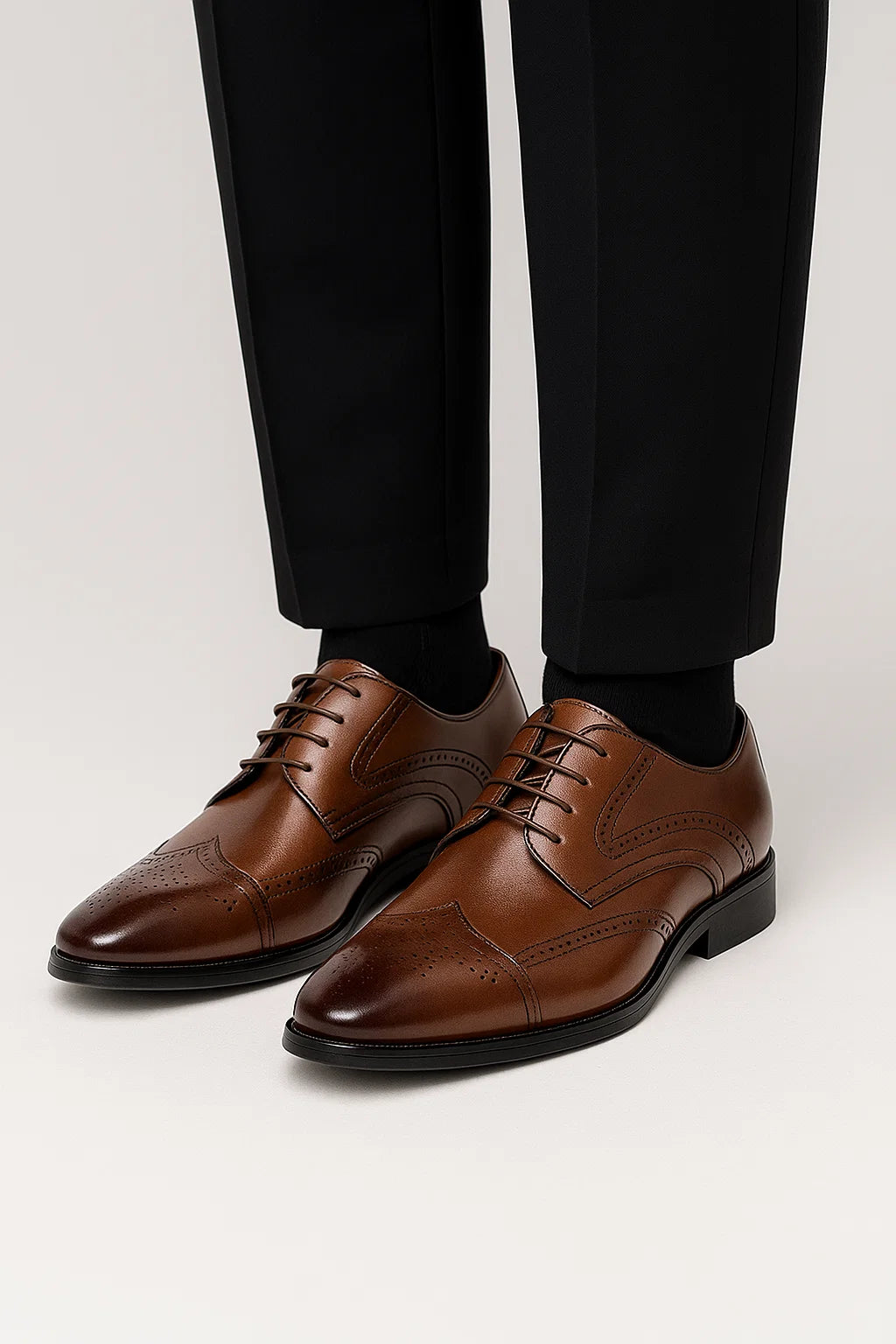 Zapatos de Vestir para Hombre Oxford Cuero Genuino 1