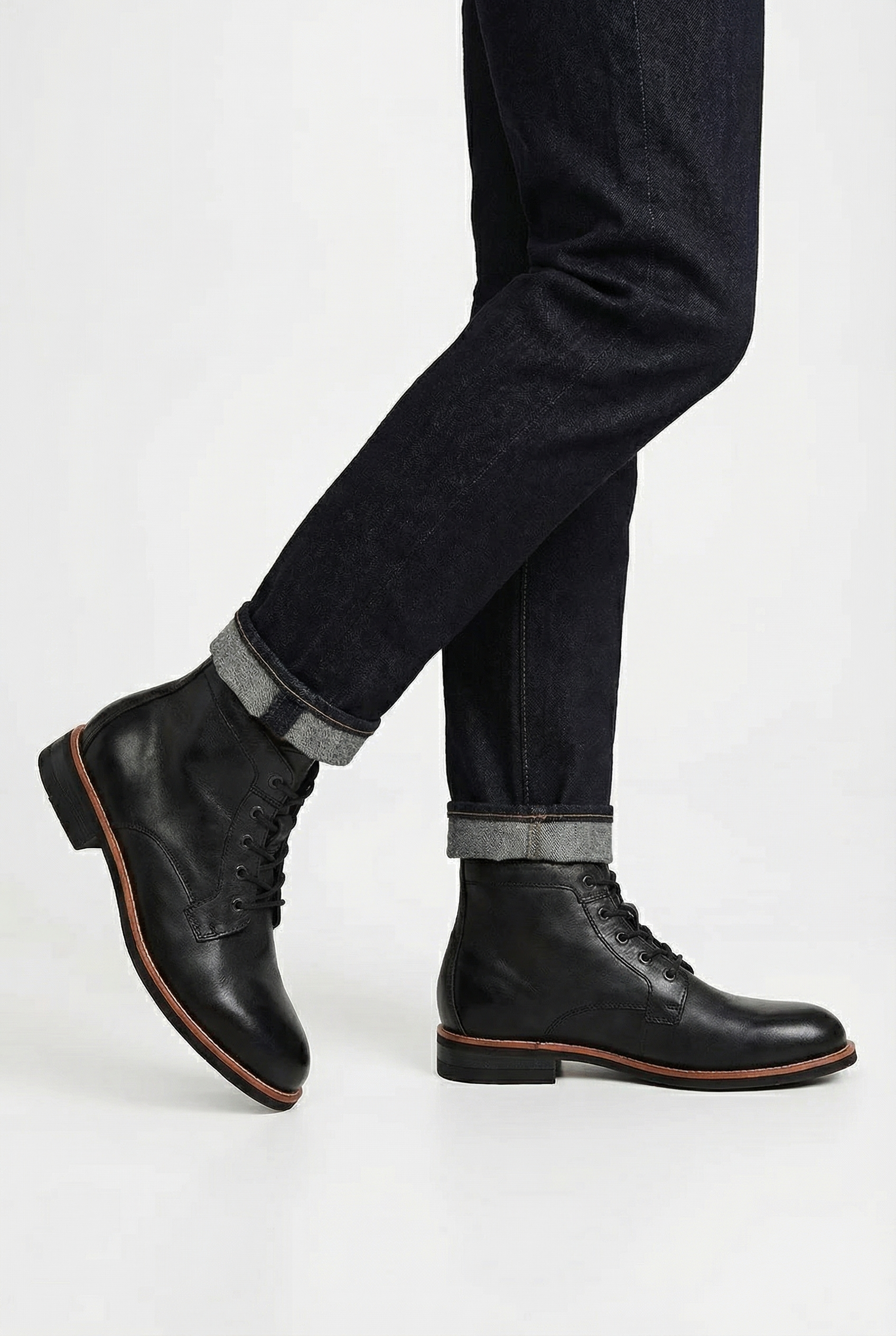 Botas para Hombre de Cuero con Cordones