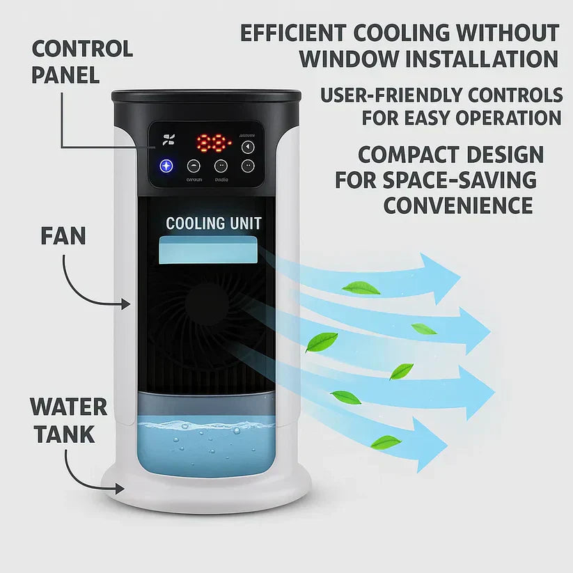 Aire Acondicionado Portátil Eficiente Energéticamente Sin Ventana