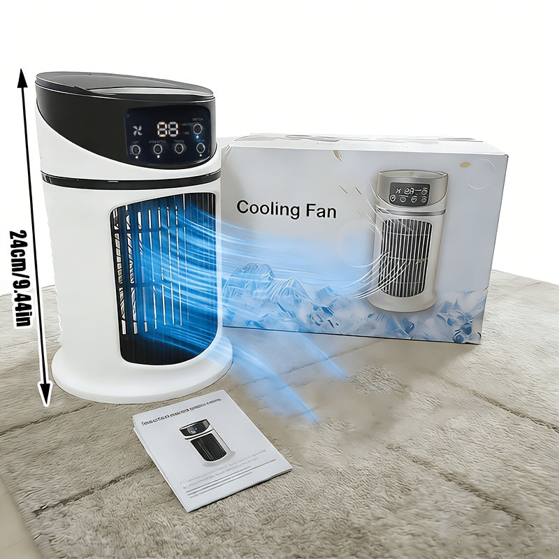 Ventilador Portátil de Enfriamiento por Neblina - Ajustable, Silencioso - Uso en Casa y Aire Libre