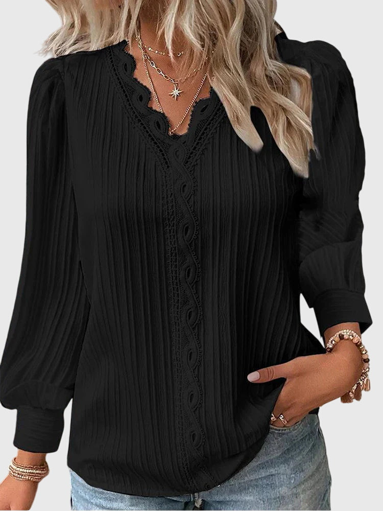 Blusa Mujer Jersey Elegante Ajuste Entallado Casual y Formal 3