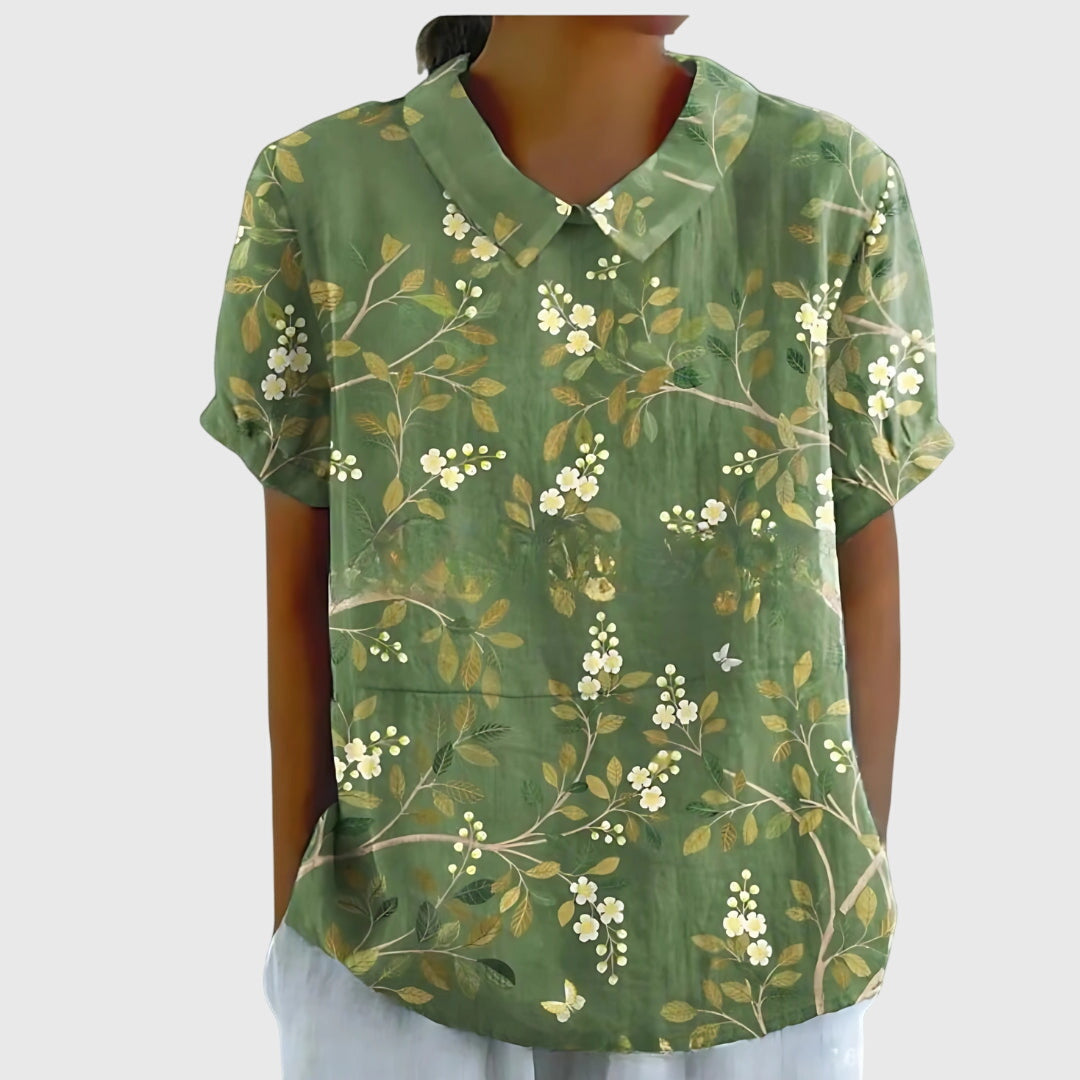 Blusa Mujer Ligera Floral con Ajuste Relajado para Ocasiones Informales 9