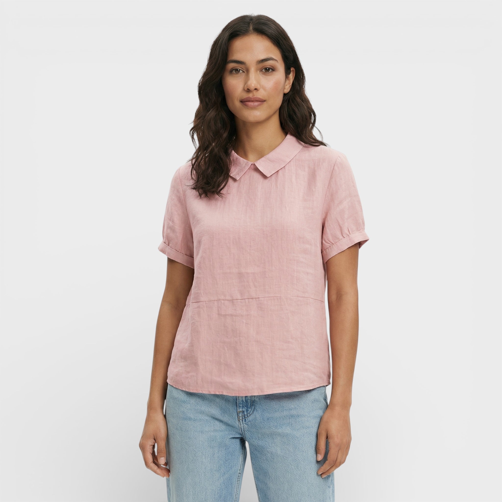 Blusa Mujer Tejido Suave Cuello Redondeado Corte Holgado Casual 5