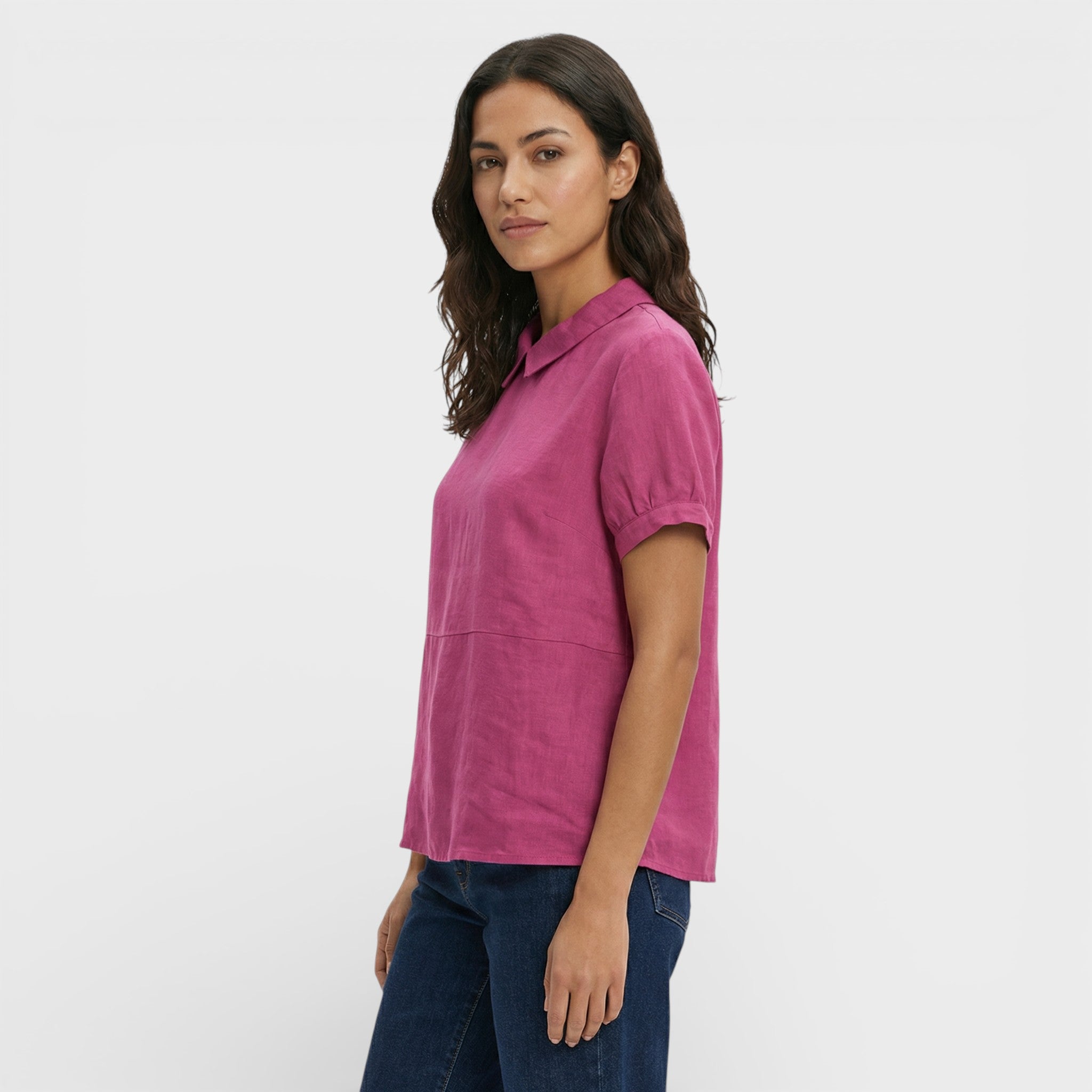 Blusa Mujer Tejido Suave Cuello Redondeado Corte Holgado Casual 8