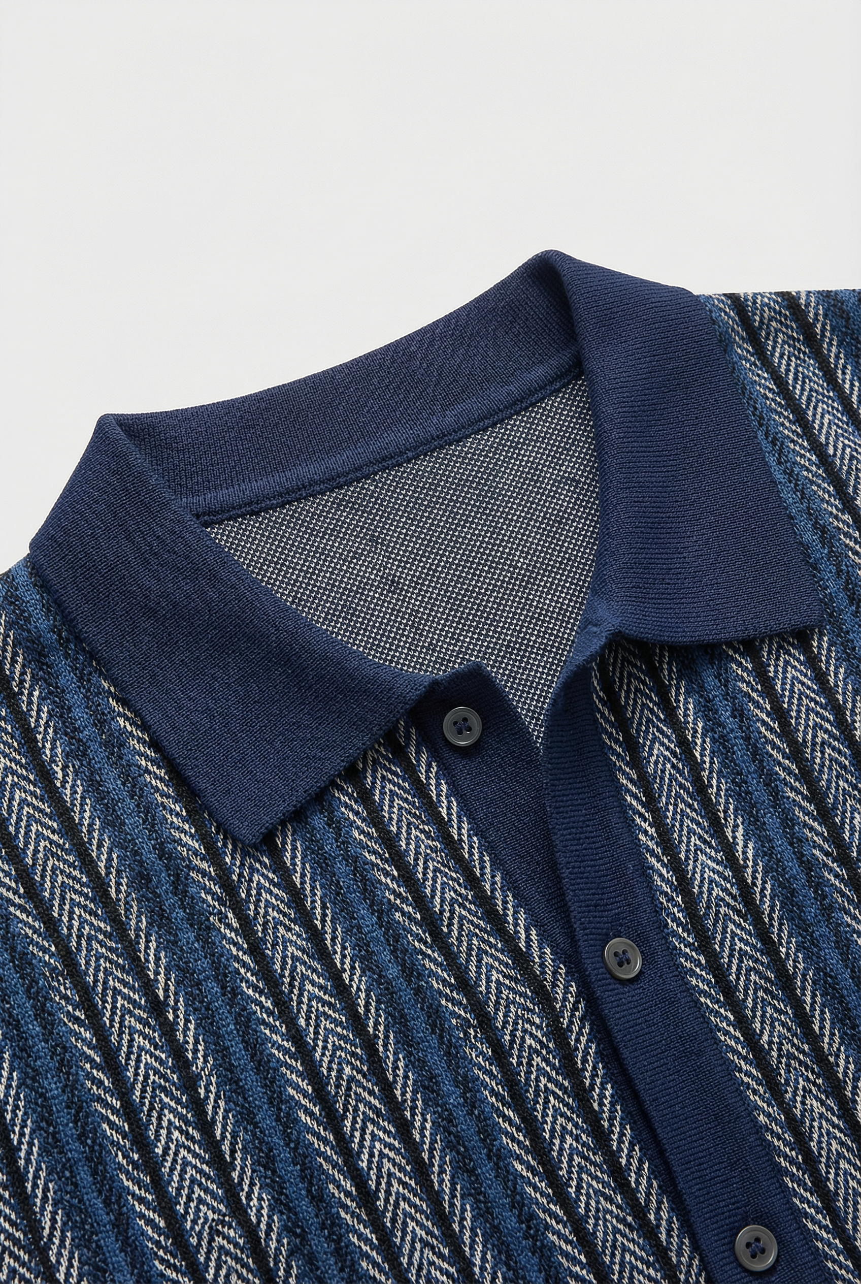 Camisa Hombre Algodón Orgánico Clásica Patrón Espiga Ideal Para Uso Casual y Semiformal 1