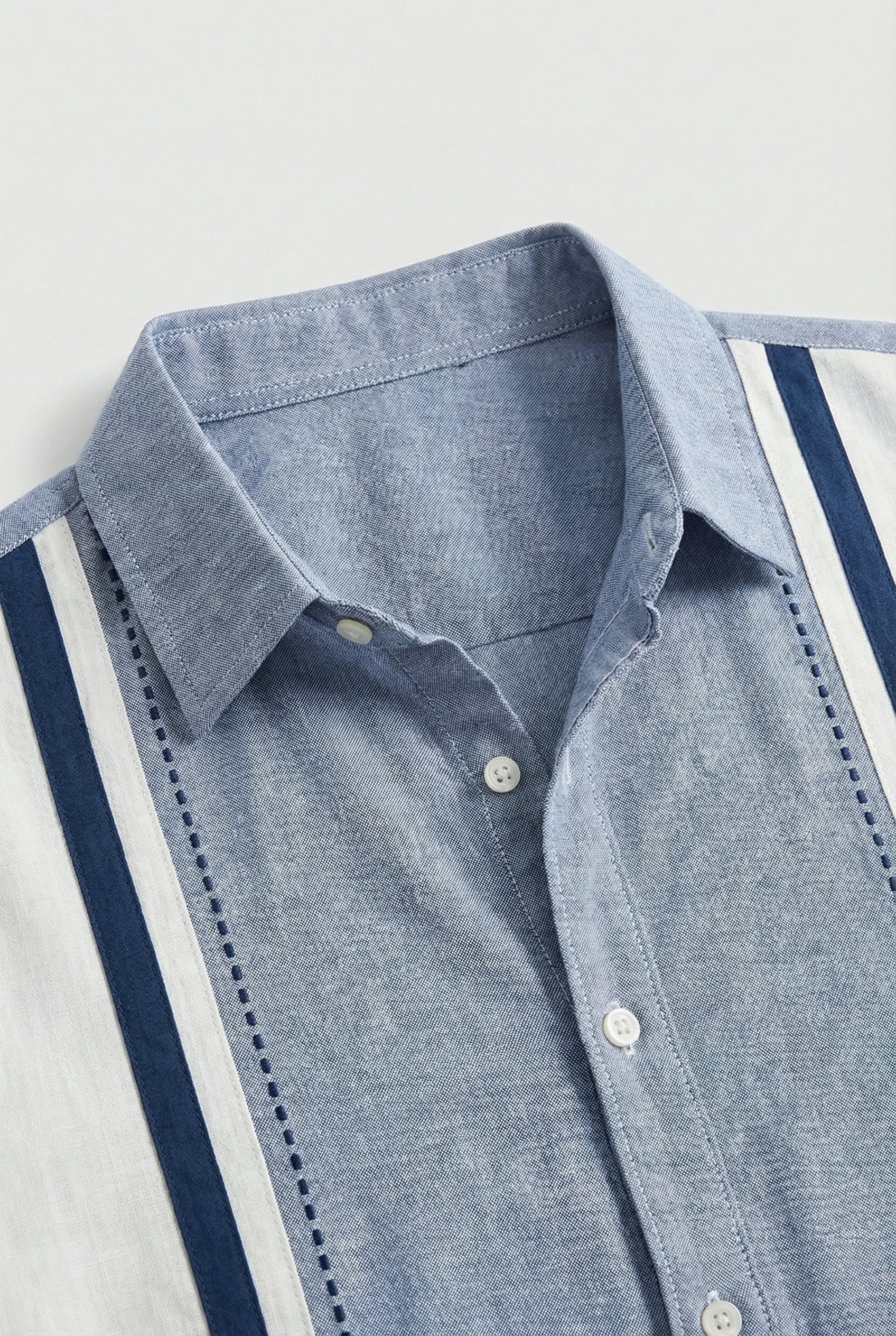 Camisa Hombre Estampado a Cuadros Tela Cómoda Manga Corta Casual 1