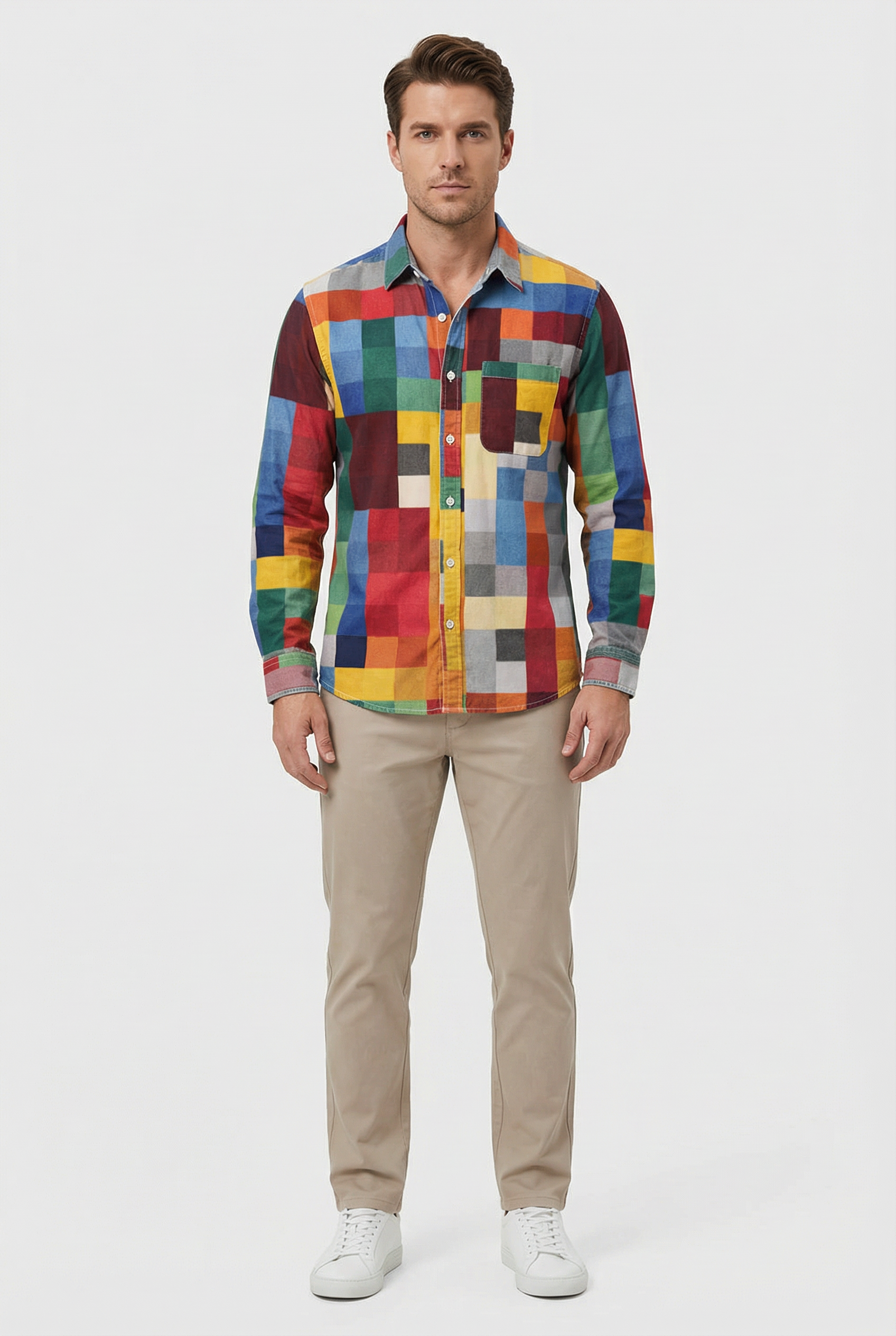 Camisa Hombre Transpirable Ajuste Relajado Ideal para Ocasiones Casual 2