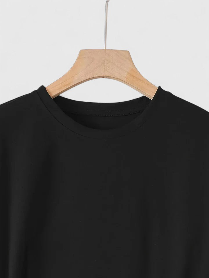 Camiseta Mujer Algodón Manga Corta Estampado Corazones Casual Ajuste Relajado 3