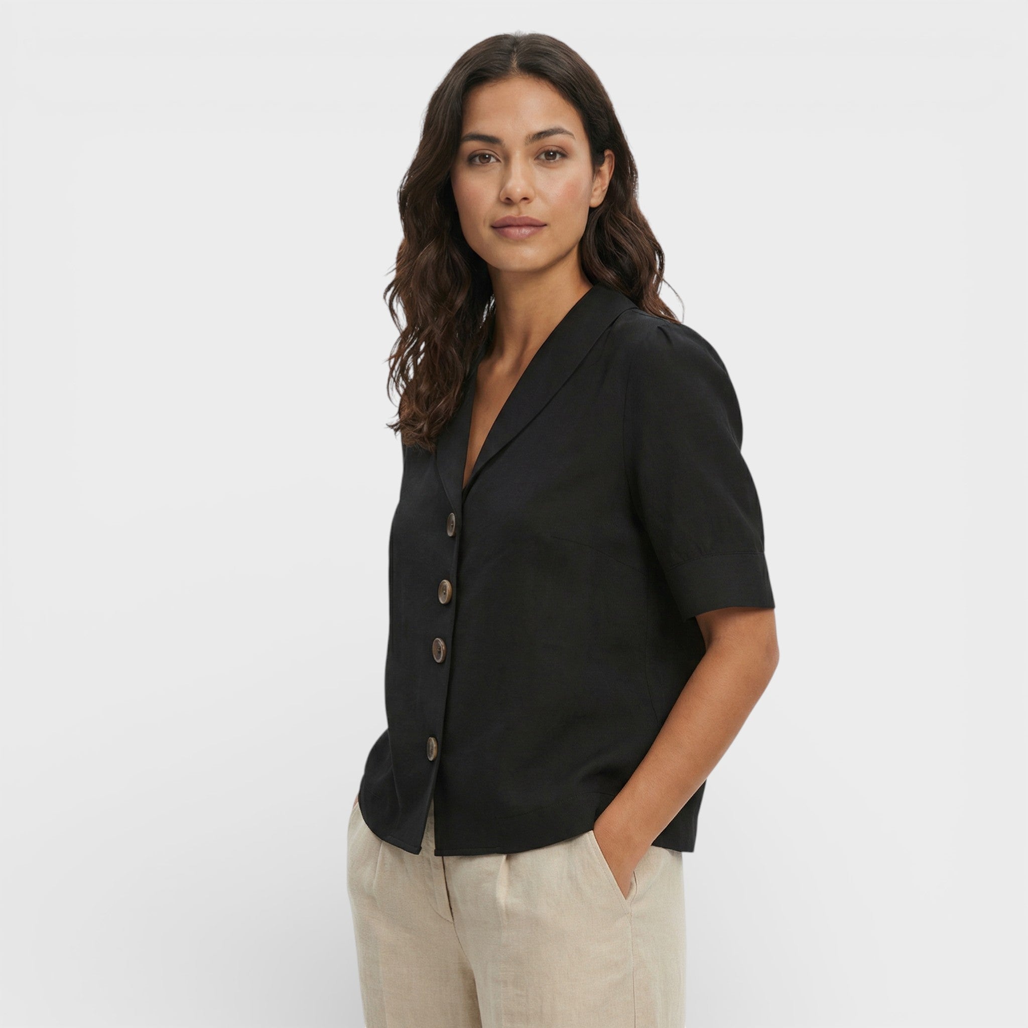 Camiseta Mujer Tejido Suave Corte Recto Casual Ideal para Uso Diario 3