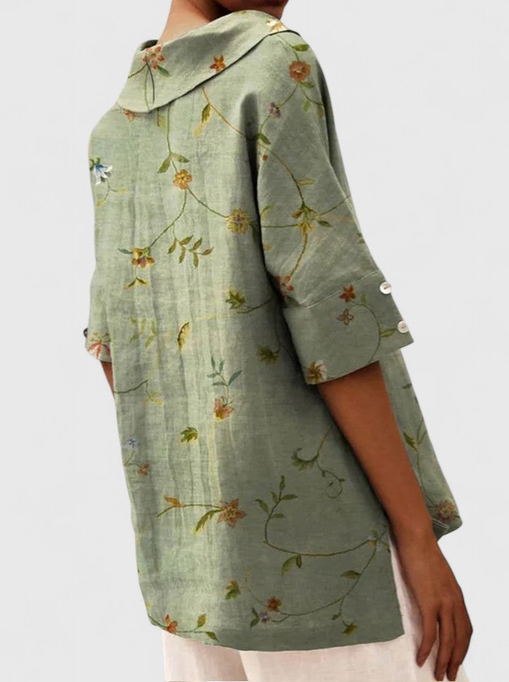 Camisetas Mujer Top Ligero Floral Cuello en V Sin Mangas Casual 2