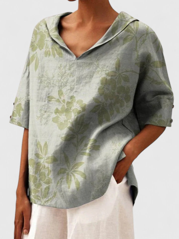 Camisetas Mujer Top Ligero Floral Cuello en V Sin Mangas Casual 6