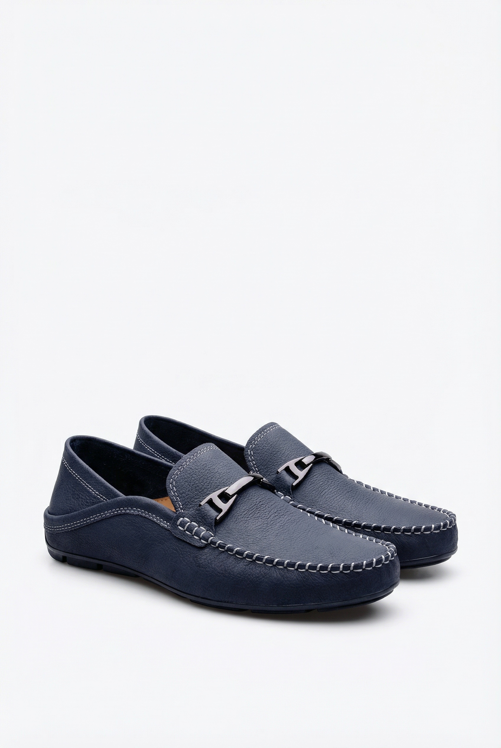 Mocasines Hombre Cuero Genuino Plantilla Acolchada Suela Flexible Transpirable 0