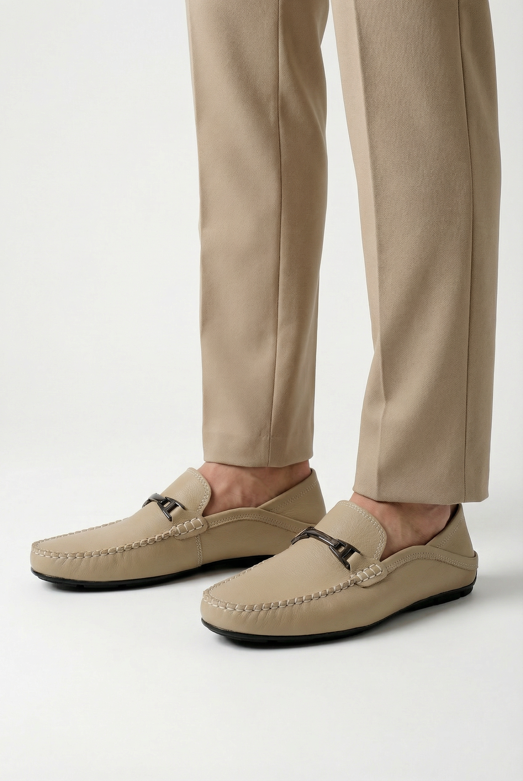 Mocasines Hombre Cuero Genuino Plantilla Acolchada Suela Flexible Transpirable 5