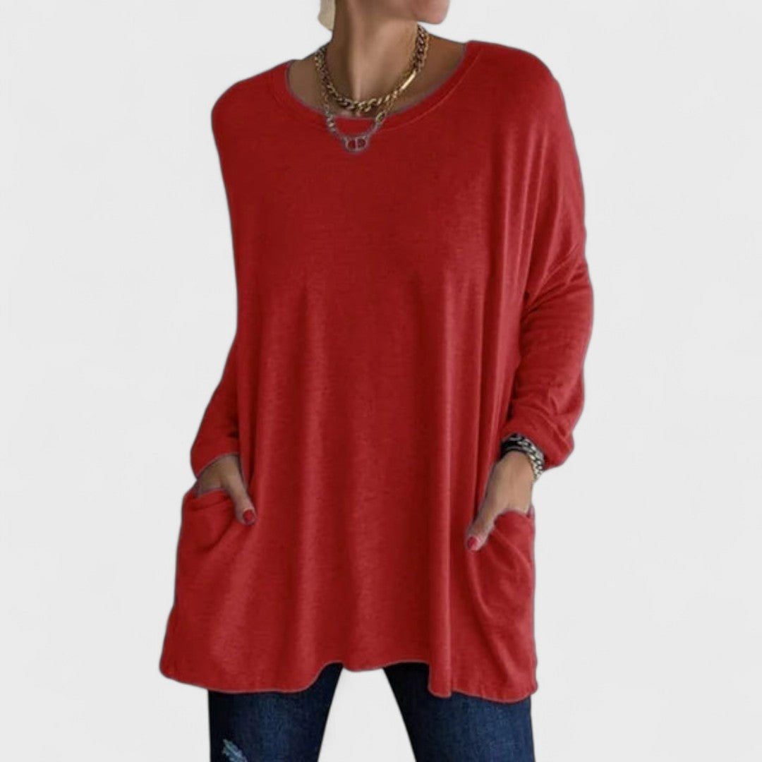 Mujer Blusa Casual de Tela Suave con Mangas Largas y Ajuste Relajado 11