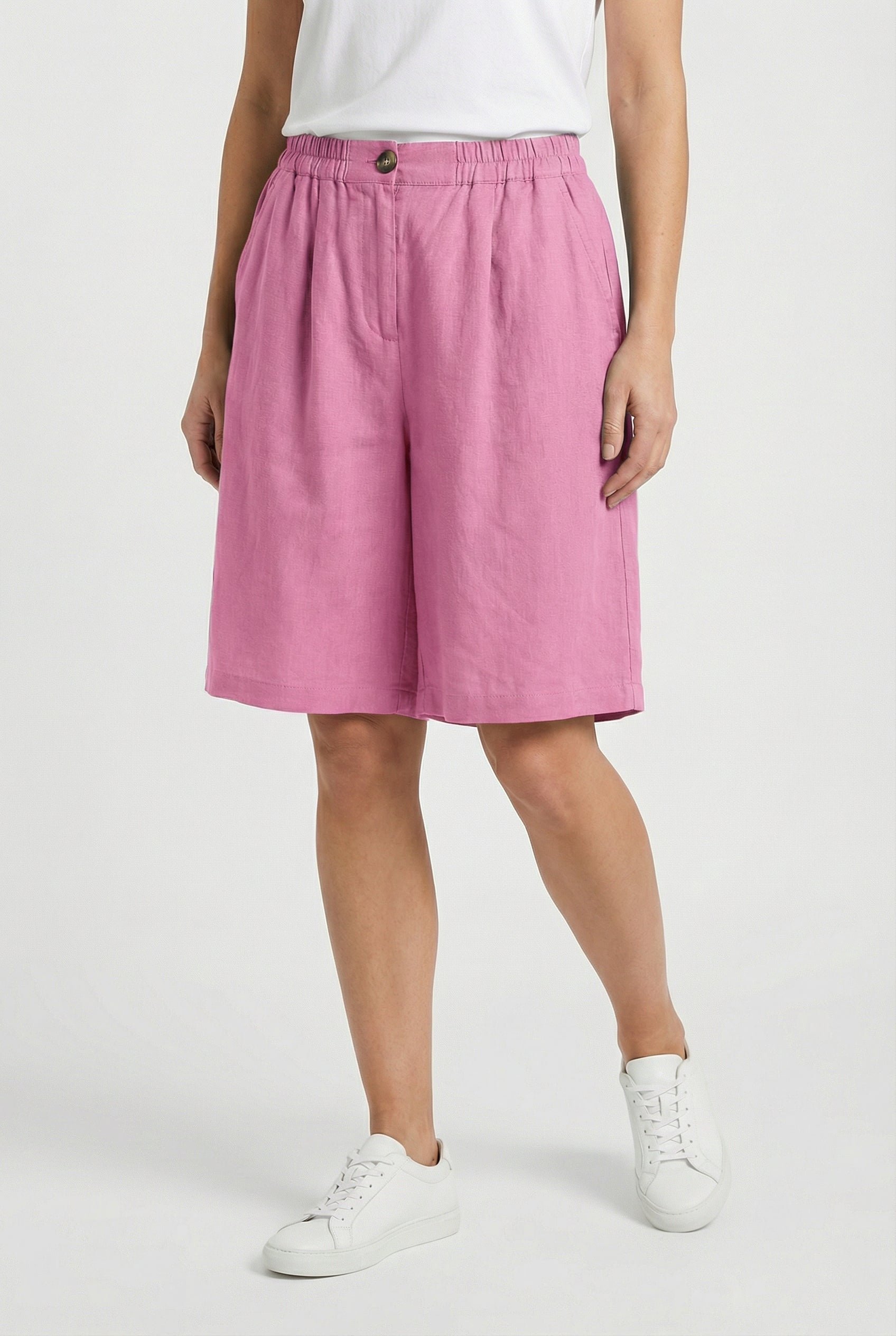 Mujer Pantalones Cortos Algodón Transpirables Ajuste Relajado 7