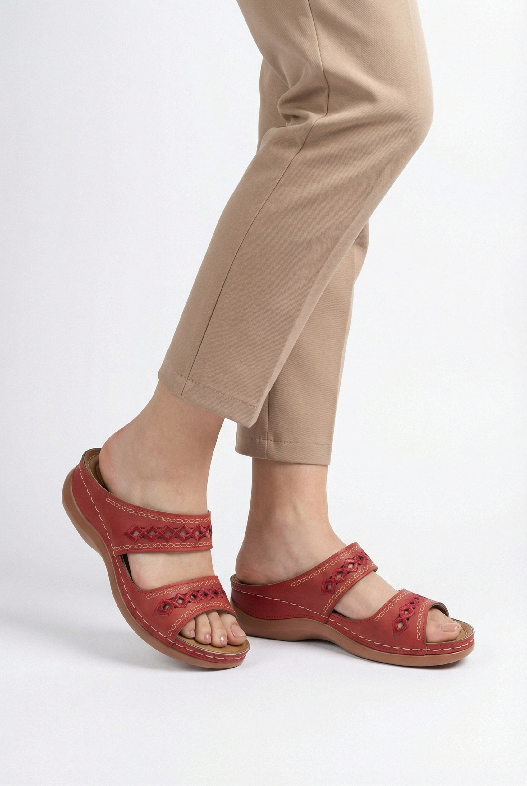 Mujer Sandalias Casual Piel Vegana Correa Ajustable Transpirable 1