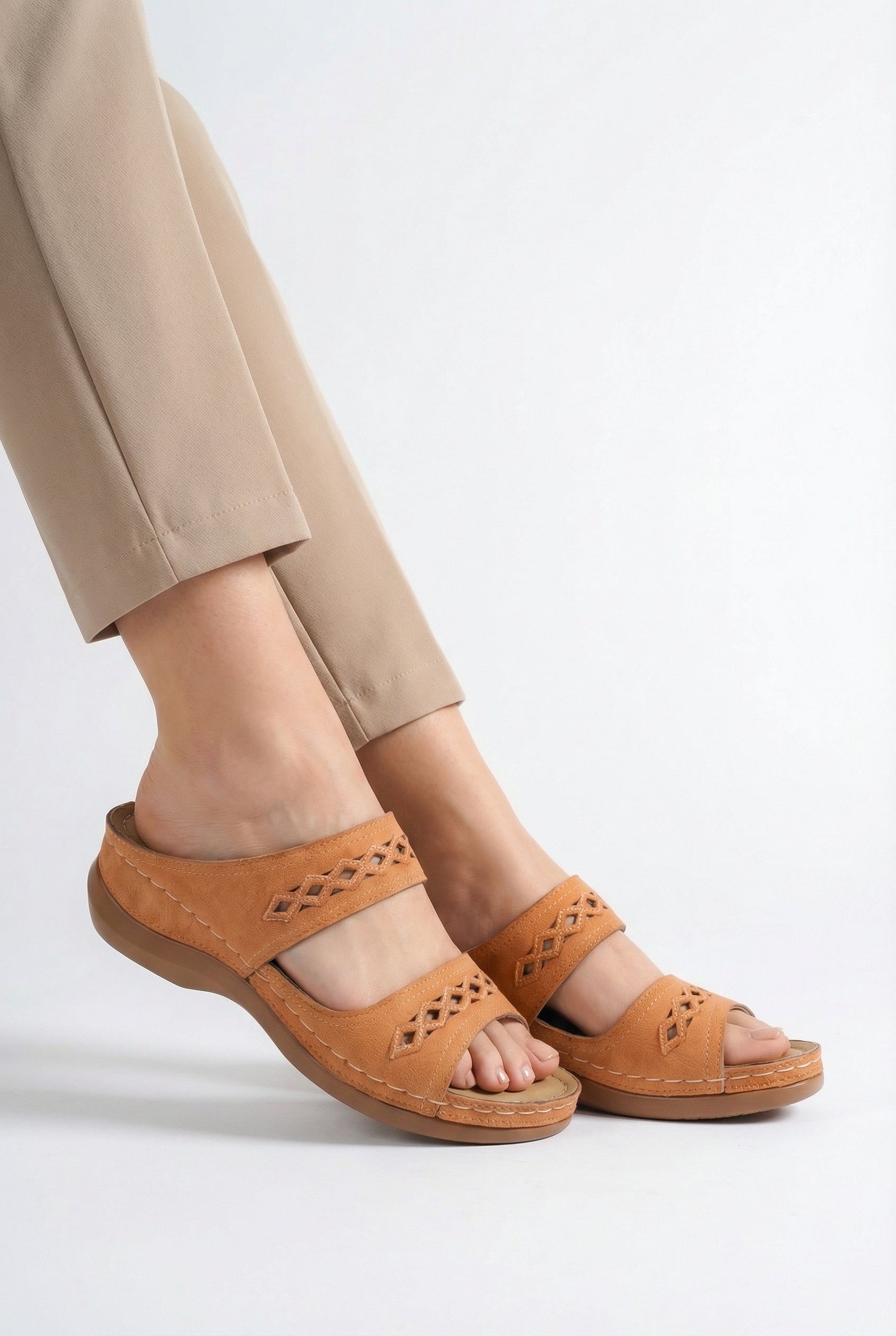 Mujer Sandalias Casual Piel Vegana Correa Ajustable Transpirable 3