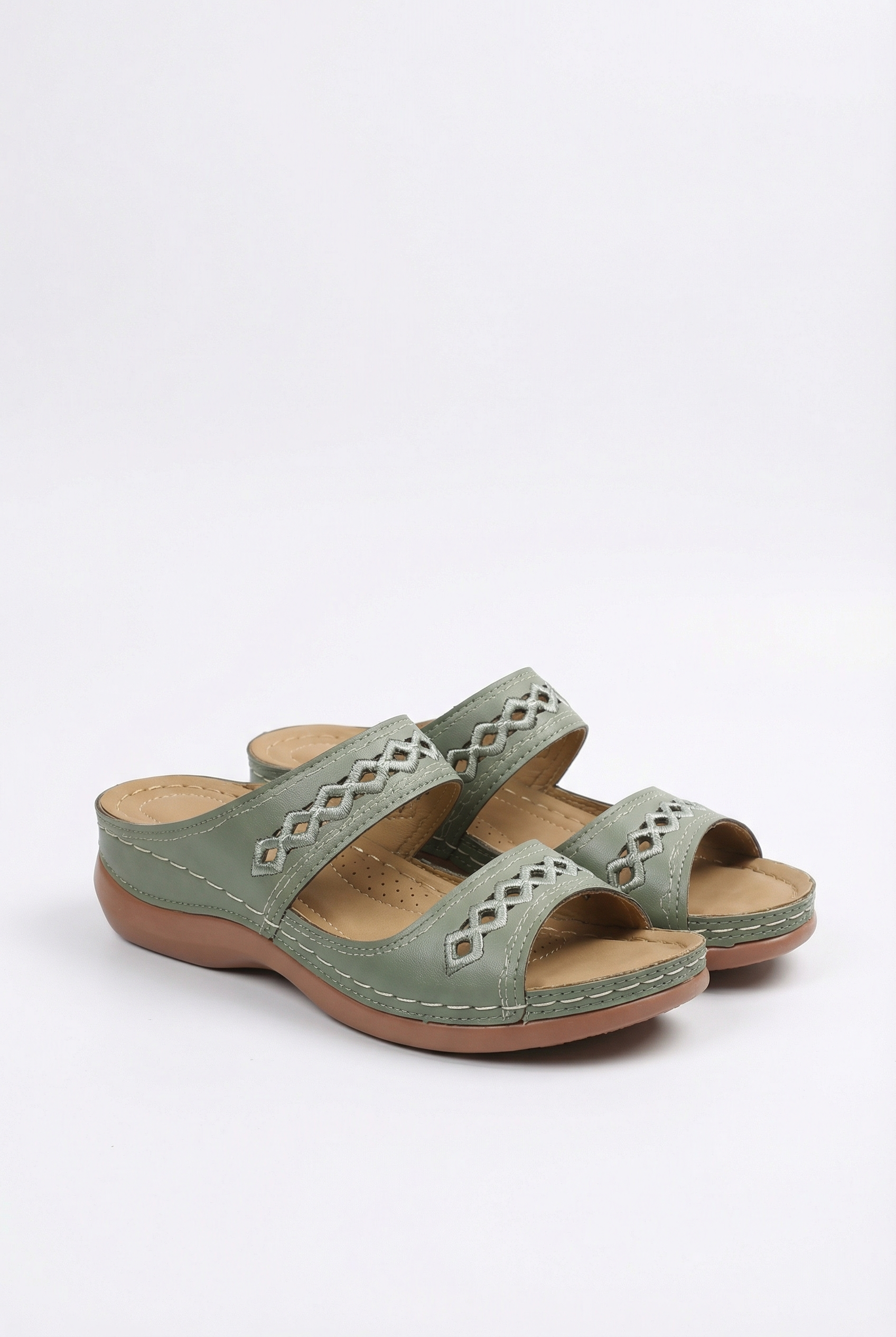Mujer Sandalias Casual Piel Vegana Correa Ajustable Transpirable 6