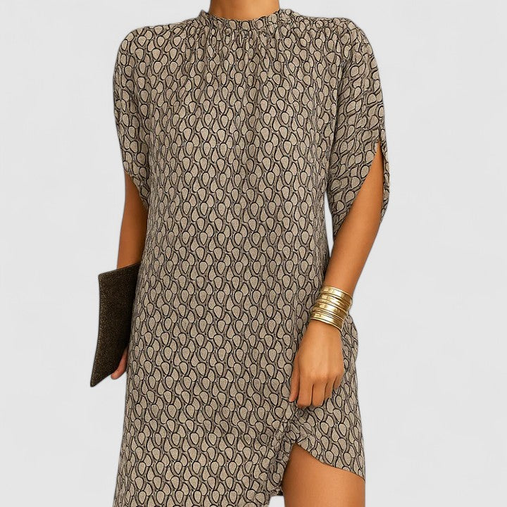 Mujer Vestido Elegante Tela Fluida Con Recortes Para Ocasiones Formales y Nocturnas 3