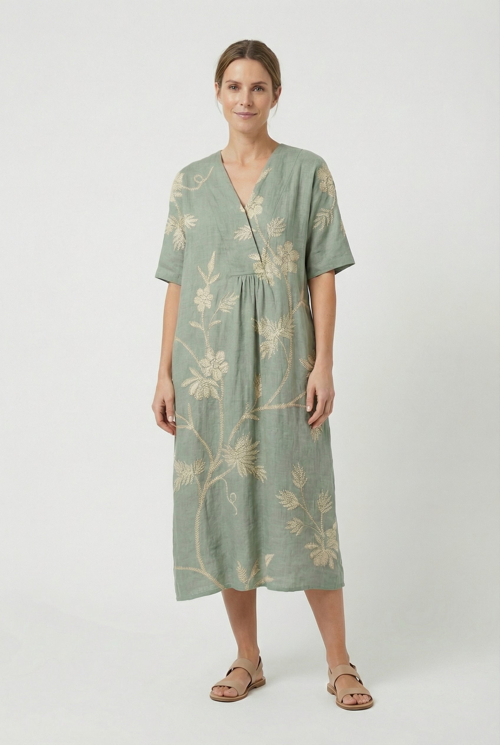 Mujer Vestido Floral Ligero Transpirable Casual Ocasiones Especiales 8