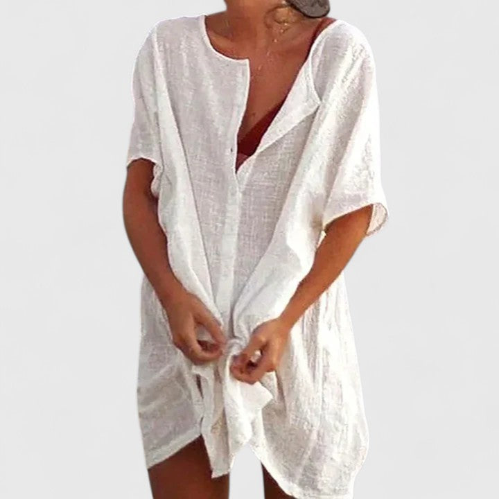 Mujer Vestido Túnica Ligero con Diseño Versátil y Ajuste Relajado para Ocasiones Casual 0