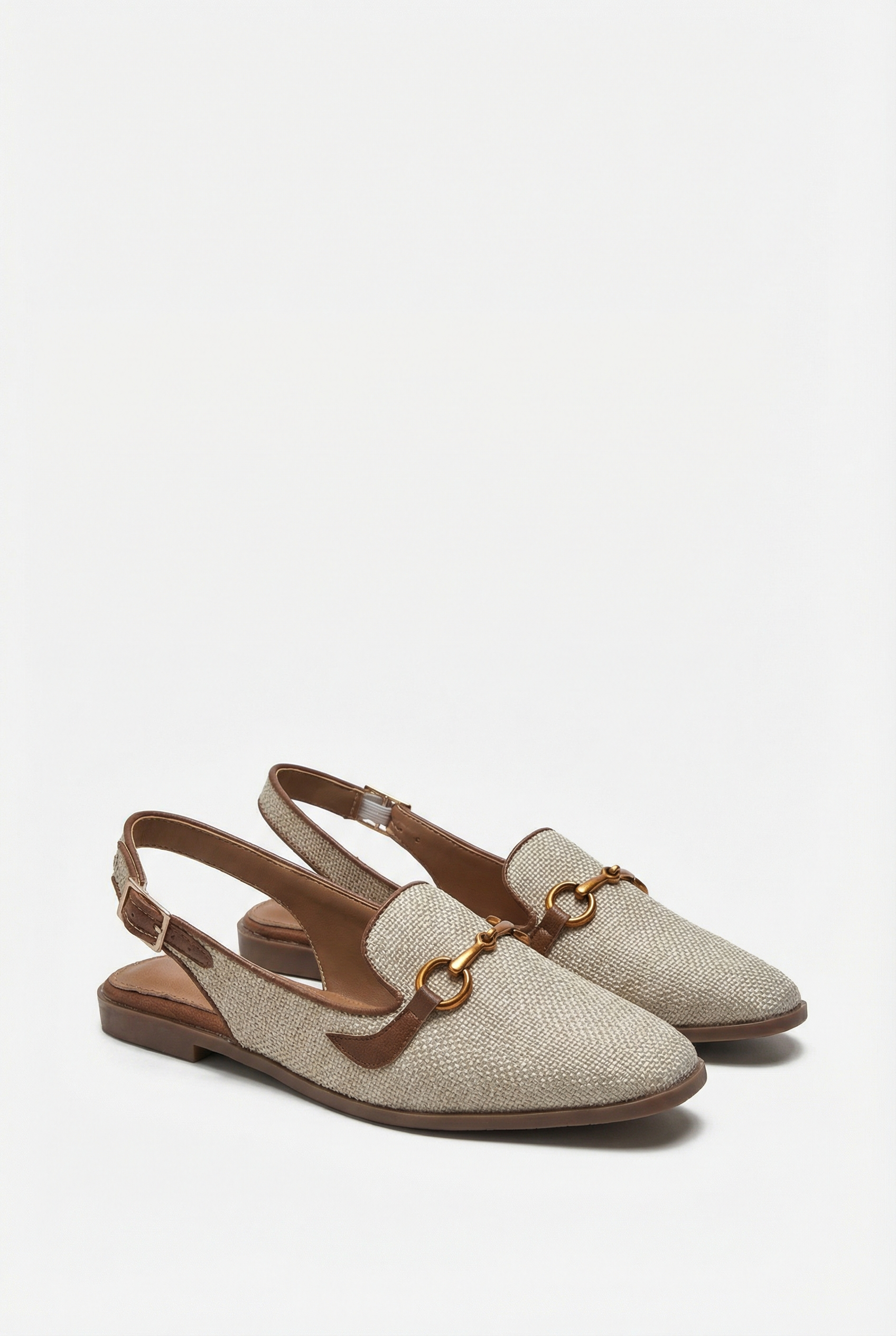 Mujer Zapatos Planos Cuña Antideslizante Punta Cerrada Correa Ajustable 0