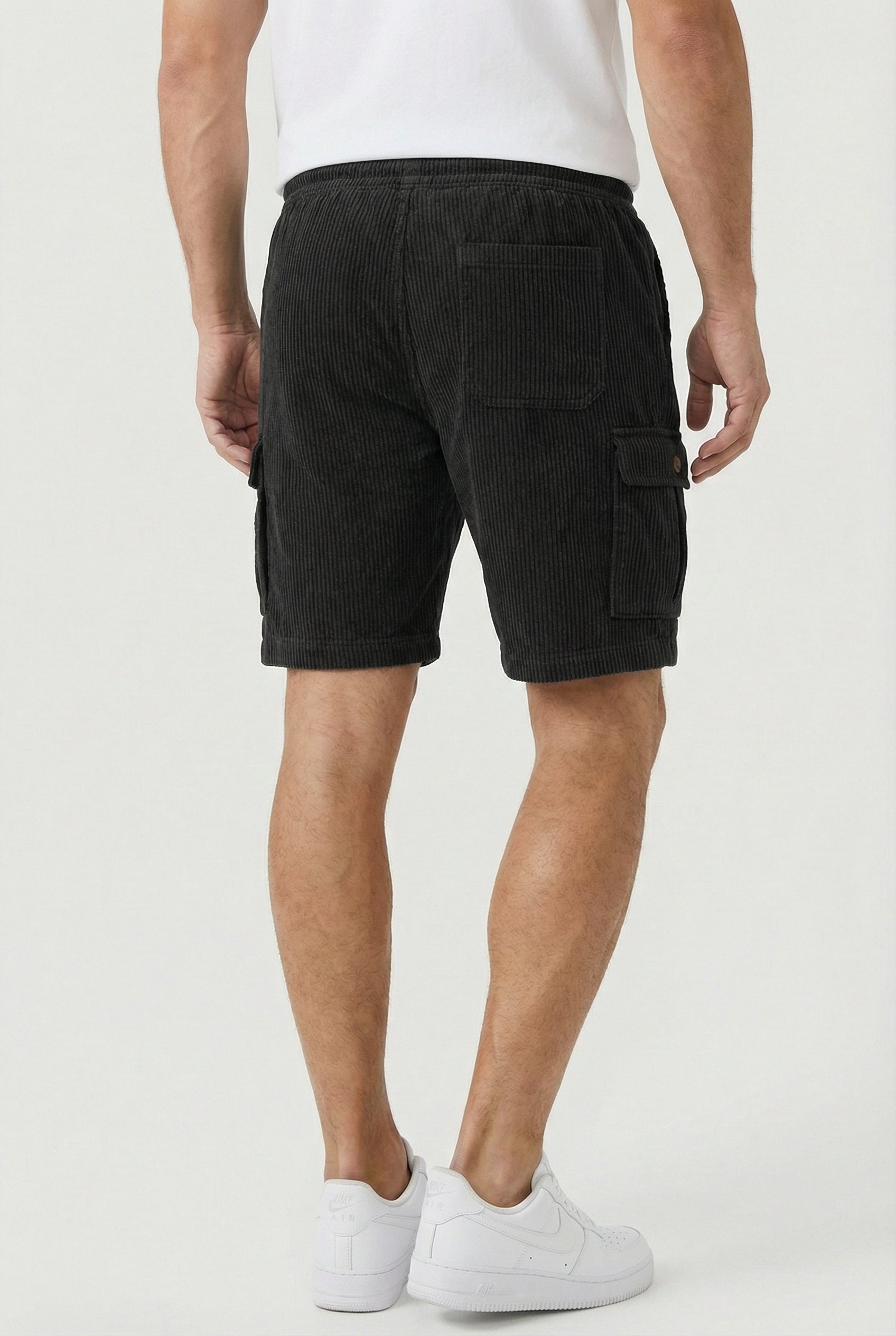 Pantalones Cortos Hombre Poliéster Casual Con Detalles Funcionales 3