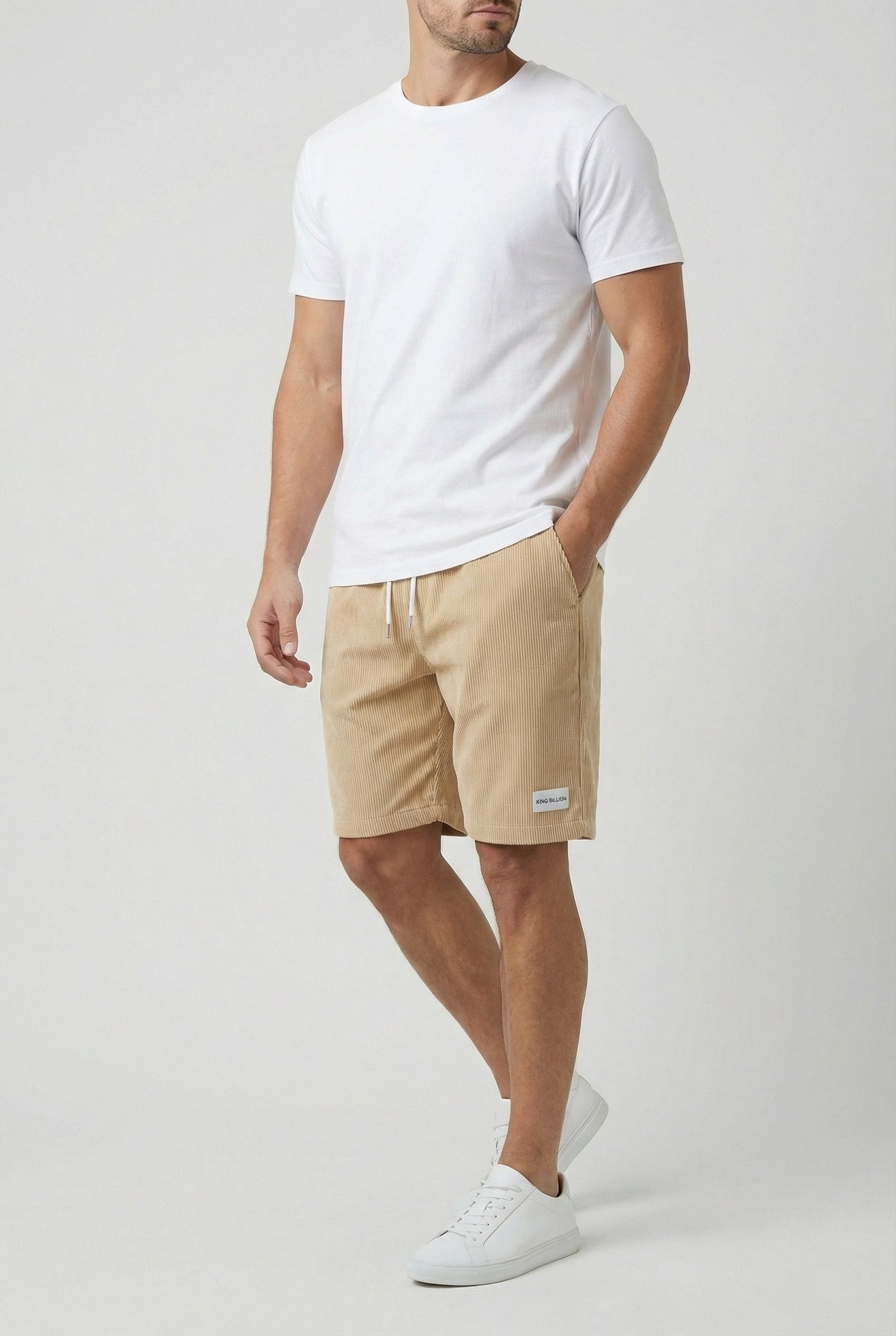 Pantalones Cortos Hombre Tejido Transpirable Ajuste Relajado Estilo Casual 1