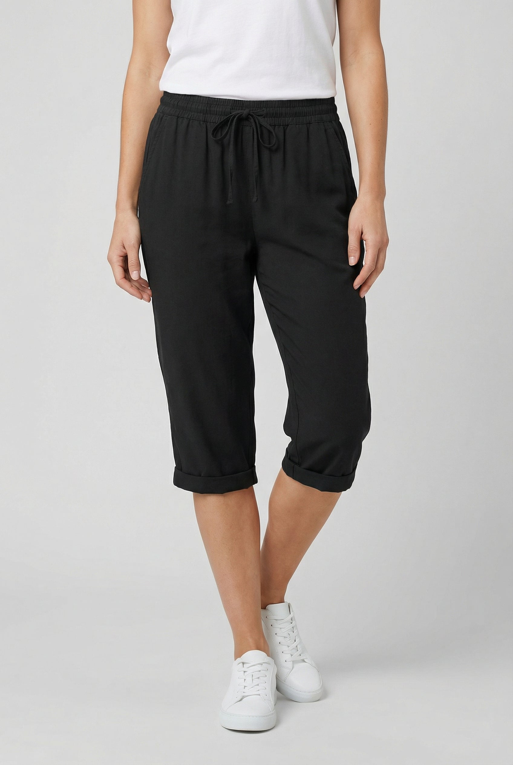 Pantalones Cortos Mujer Poliéster Transpirable con Bolsillos para Verano 11
