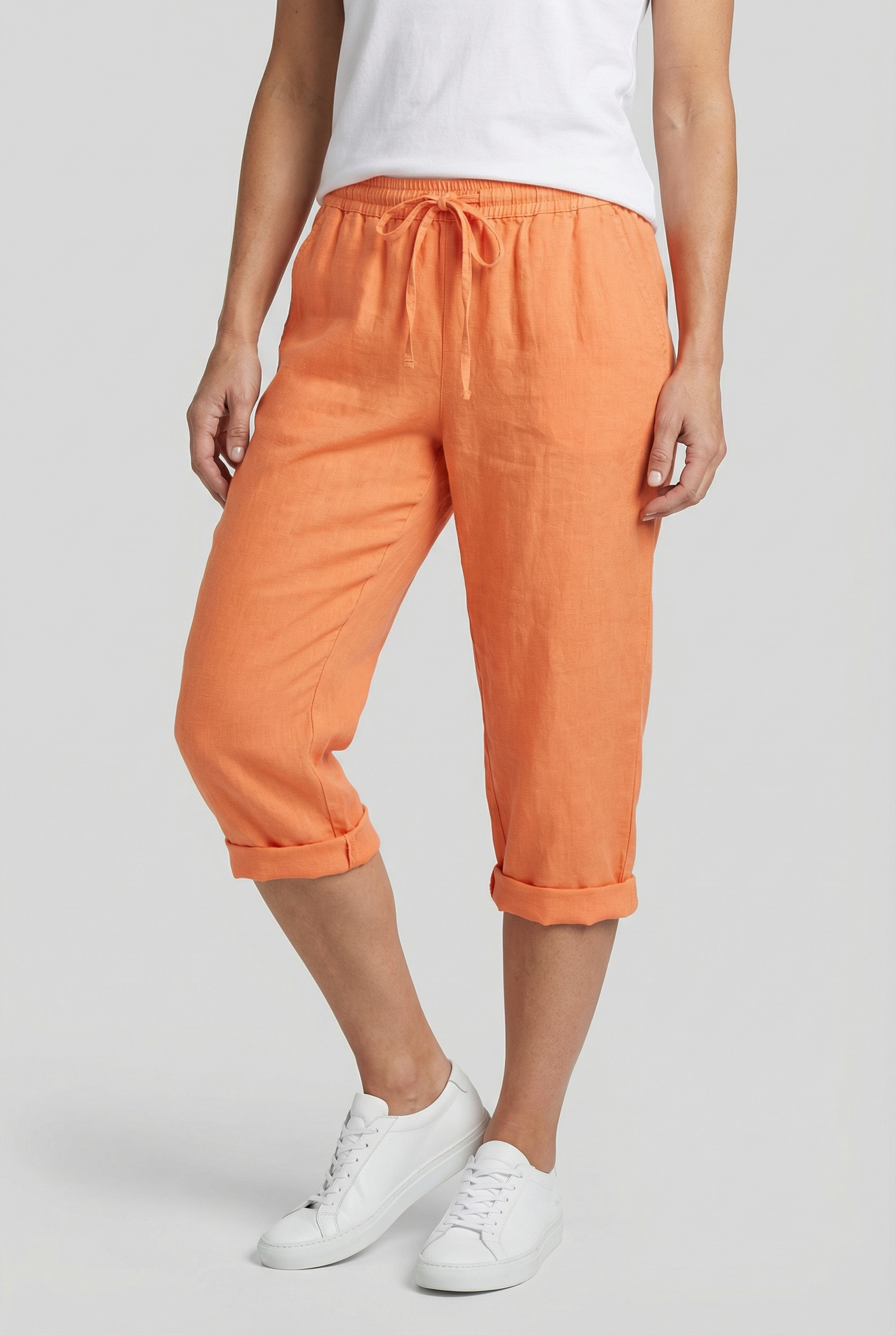 Pantalones Cortos Mujer Poliéster Transpirable con Bolsillos para Verano 4