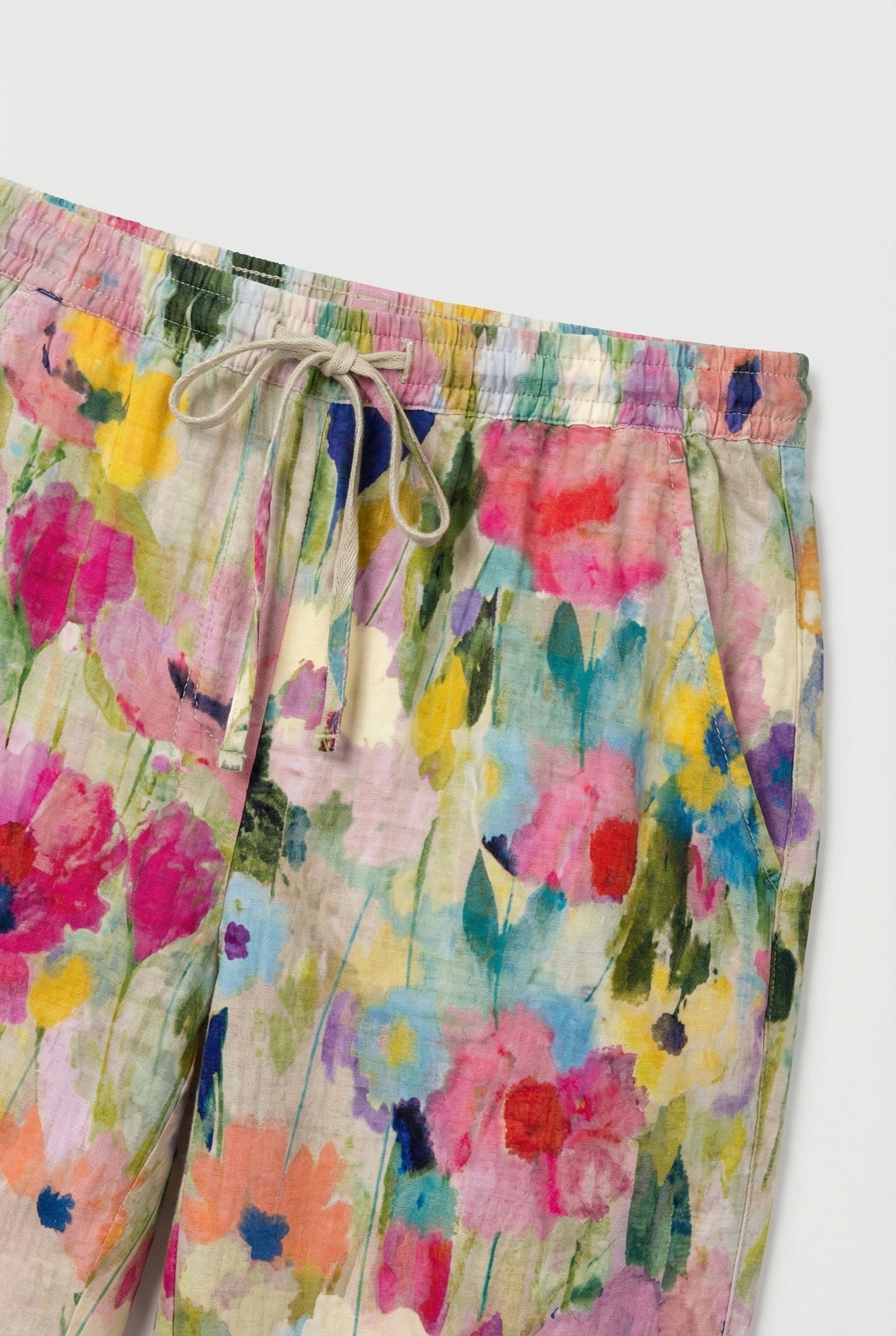 Pantalones Mujer Deportivos Algodón Cintura Elástica Ajustable Casual Coloridos 2