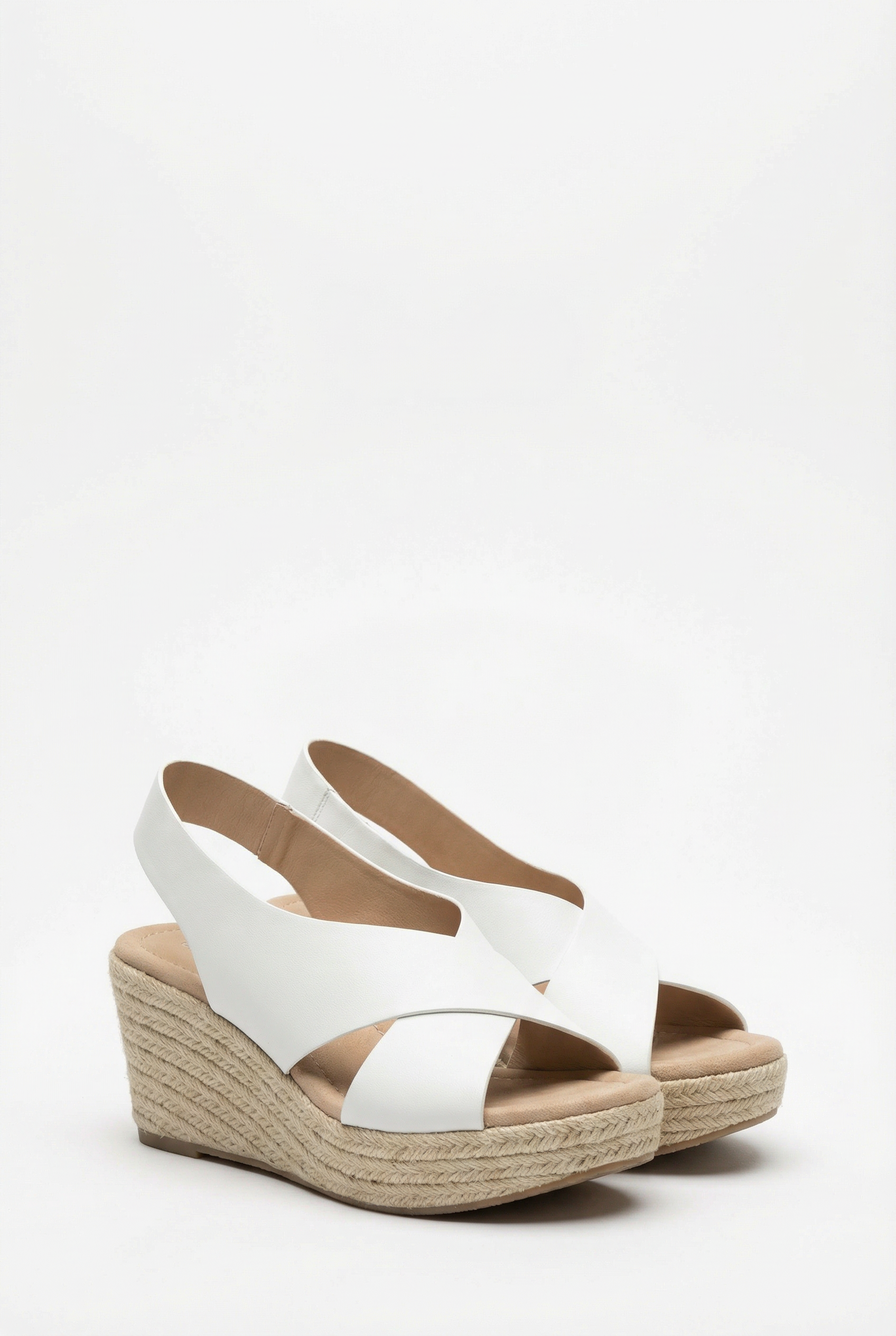 Sandalias Mujer Cuero Vegano Suela Acolchada Punta Abierta Correa Ajustable 4