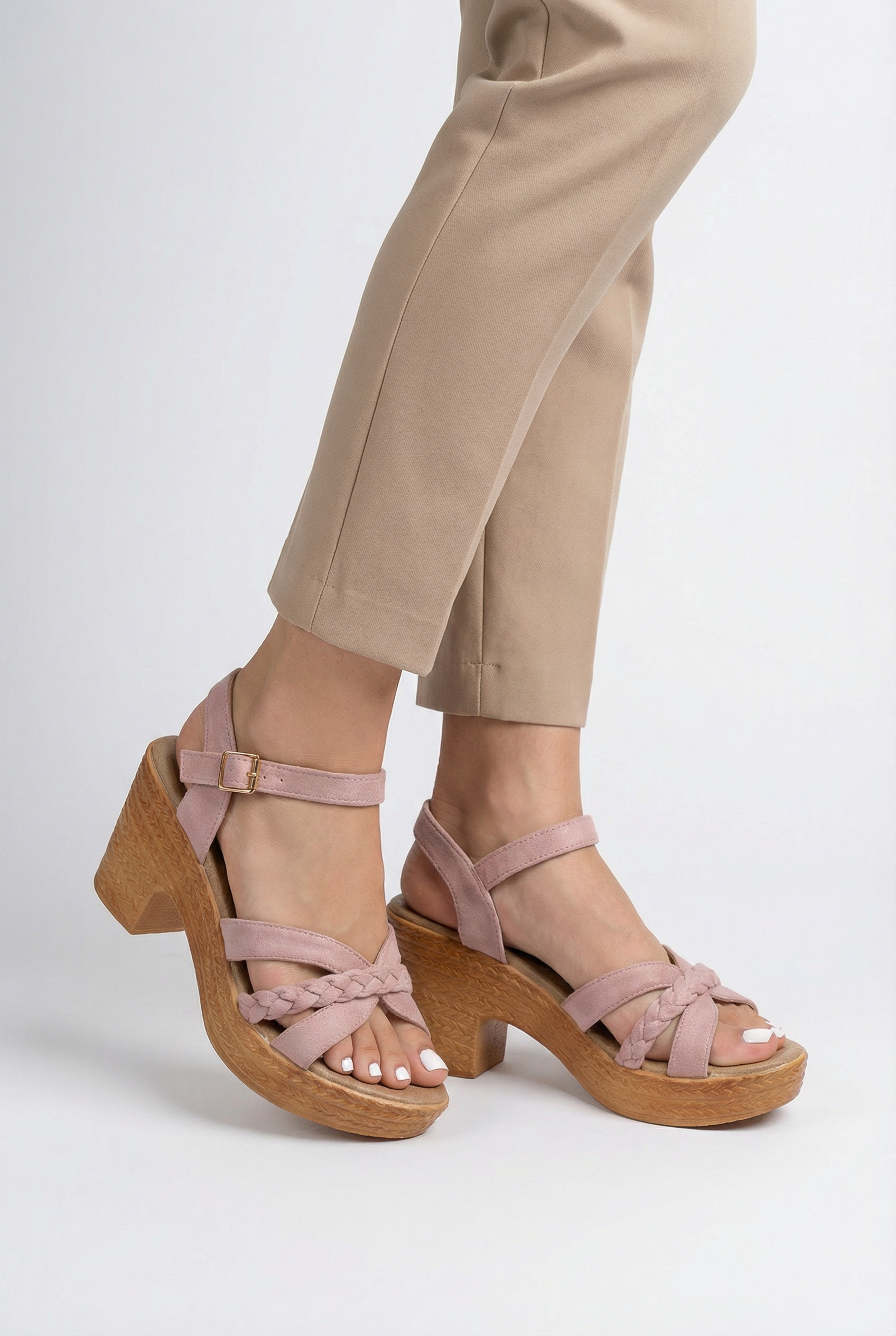 Sandalias Mujer Gladiador Sintético Plataforma Gruesa Con Correas Ajustables 7