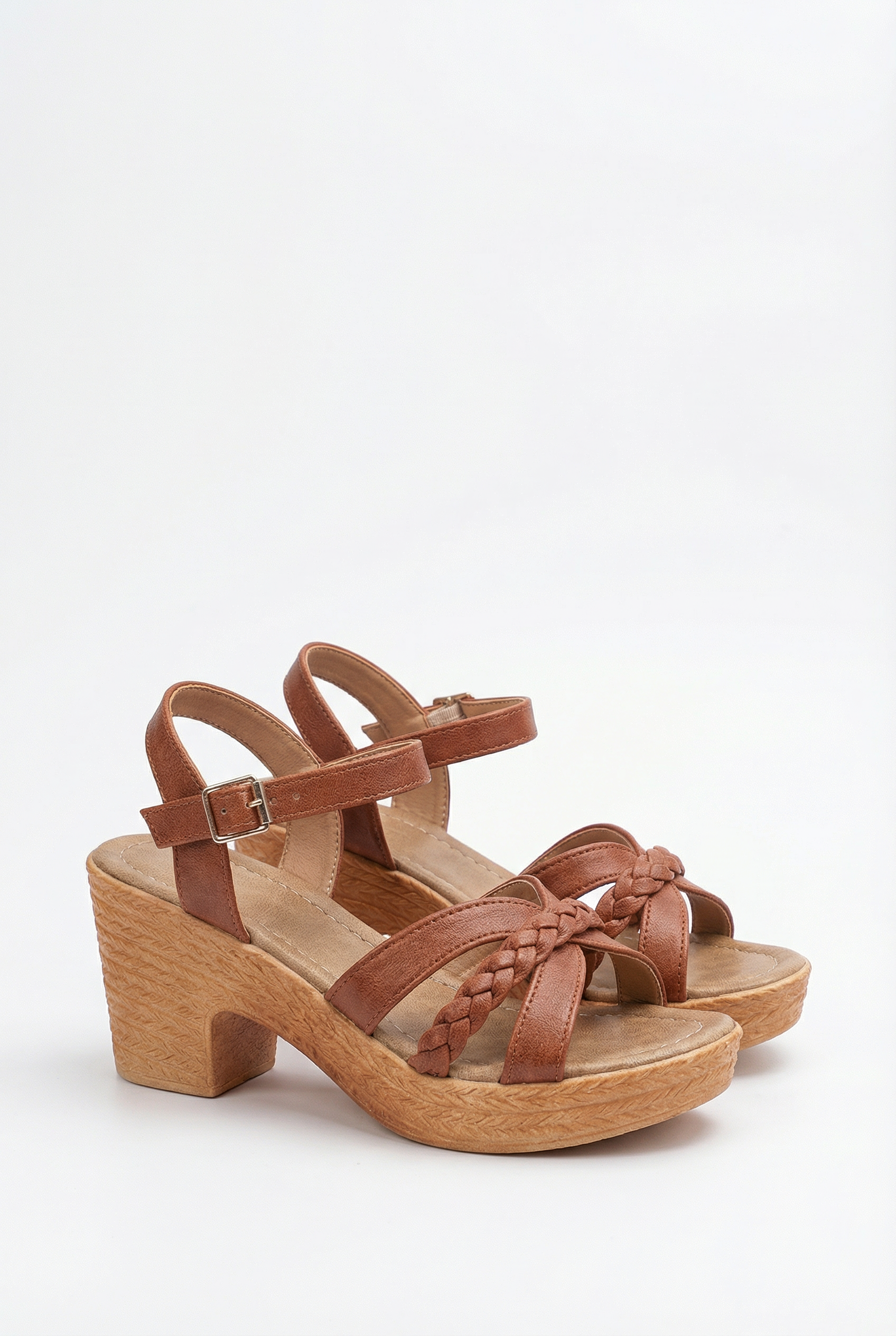 Sandalias Mujer Gladiador Sintético Plataforma Gruesa Con Correas Ajustables 8