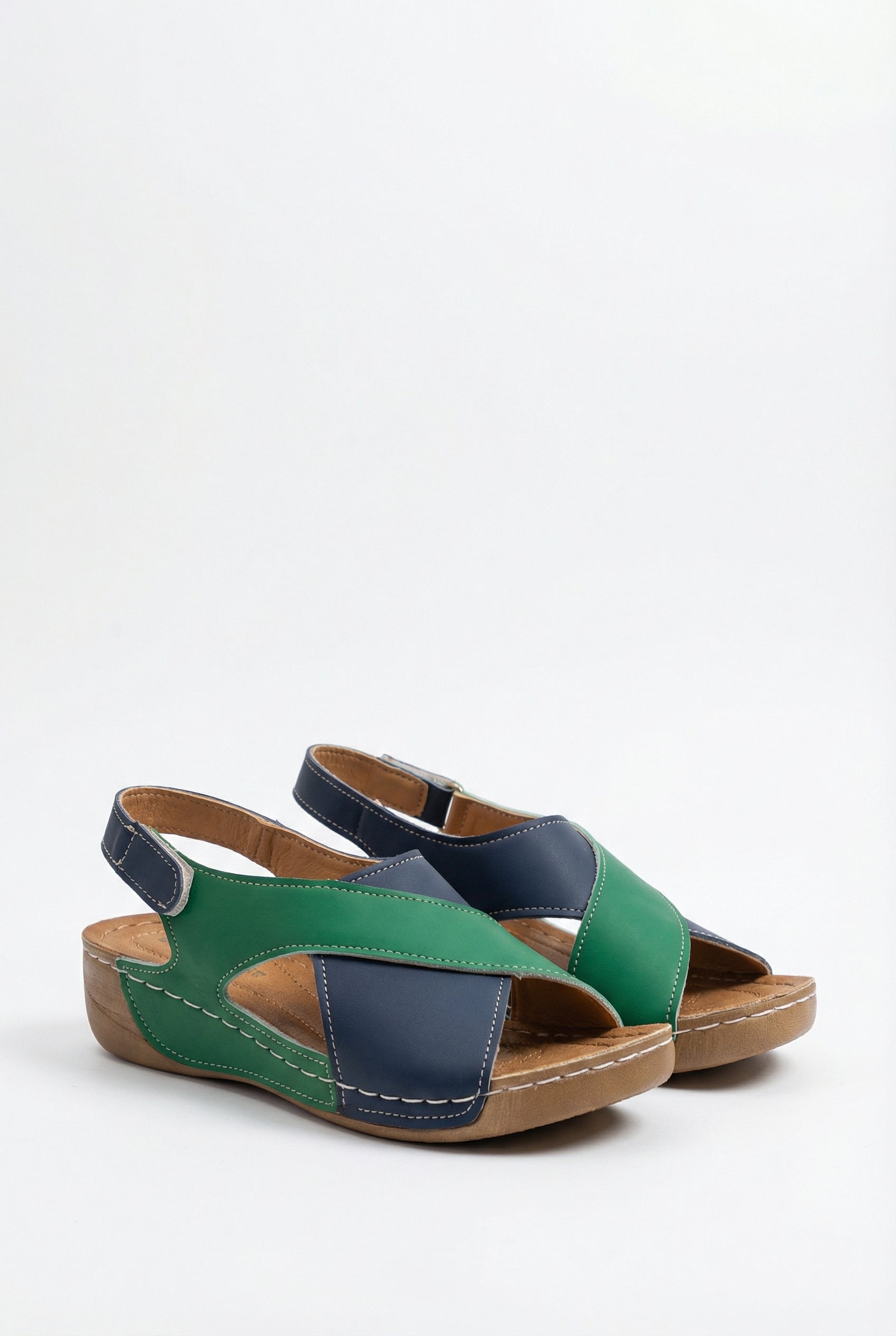 Sandalias Mujer Piel Vegana Punta Abierta Con Tira Ajustable Y Suela Absorbente 5