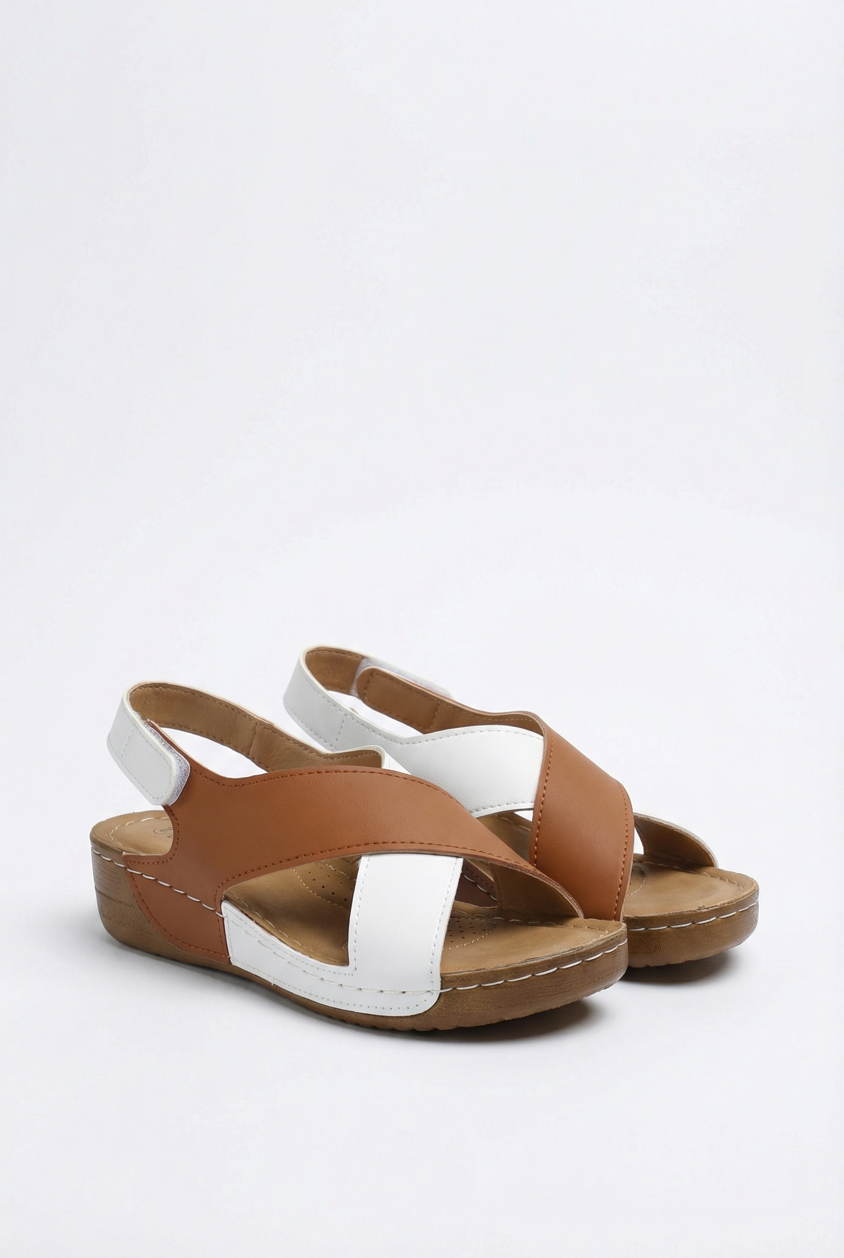 Sandalias Mujer Piel Vegana Punta Abierta Con Tira Ajustable Y Suela Absorbente 6