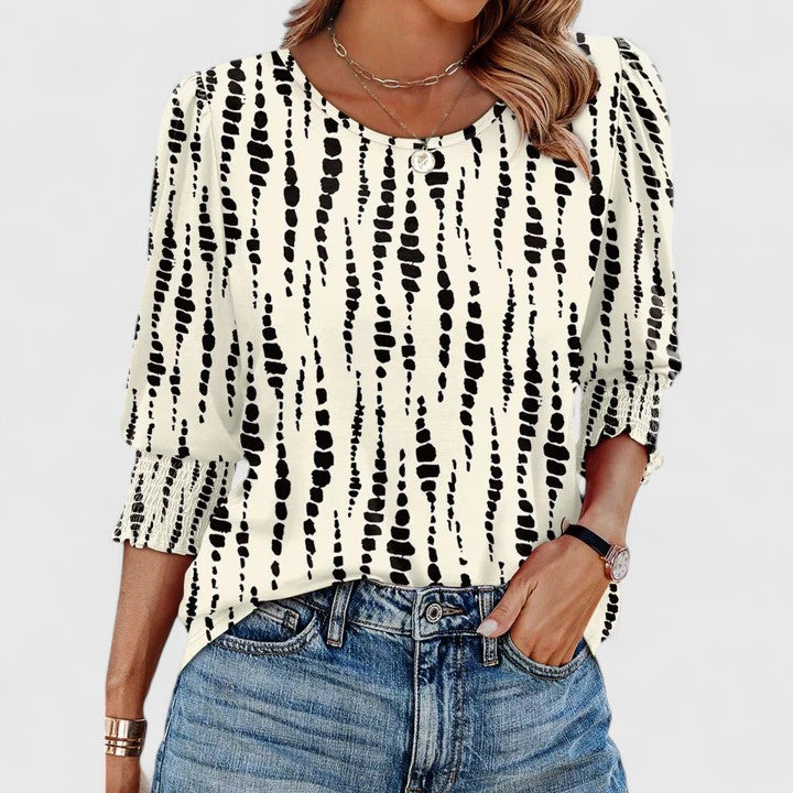 Top Mujer Camiseta Liviana Fruncida Ajuste Relajado Ideal Para Climas Cálidos 10