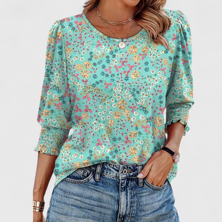 Top Mujer Camiseta Liviana Fruncida Ajuste Relajado Ideal Para Climas Cálidos 6