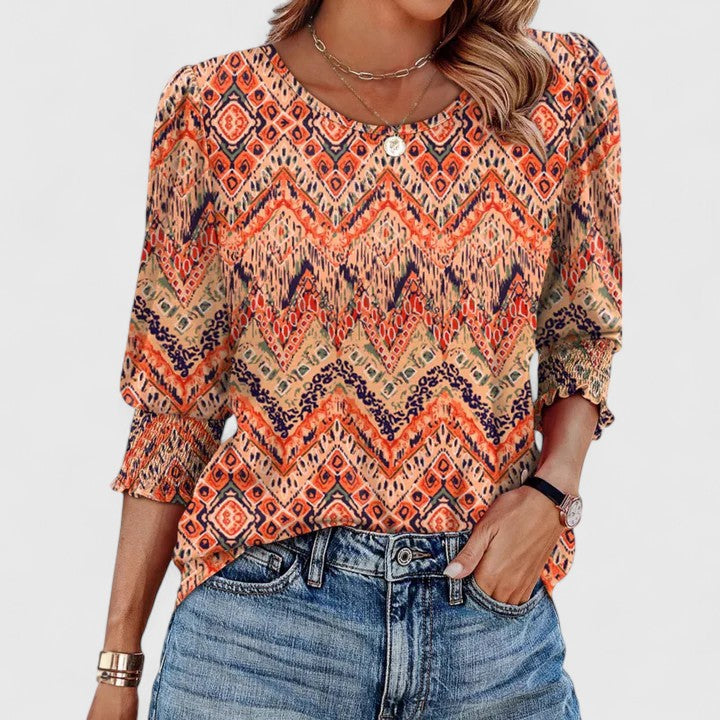 Top Mujer Camiseta Liviana Fruncida Ajuste Relajado Ideal Para Climas Cálidos 8