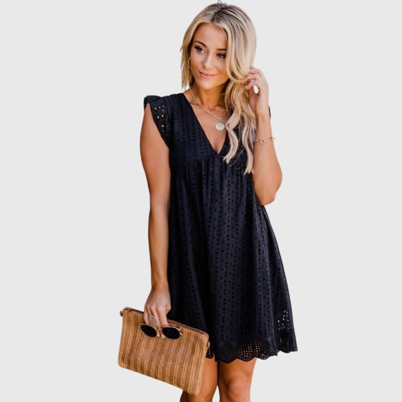 Vestido De Mujer Casual 2 En 1 Con Bolsillos Invisibles Y Diseño Versátil 1