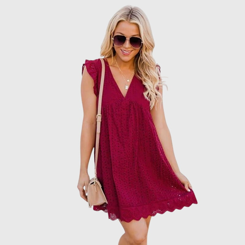 Vestido De Mujer Casual 2 En 1 Con Bolsillos Invisibles Y Diseño Versátil 5