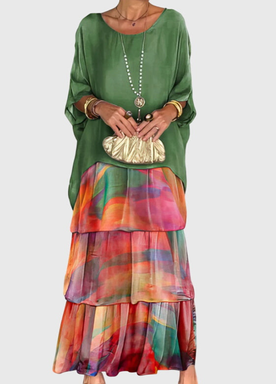 Vestido Largo Mujer Tejido Ligero Transpirable Elegante Para Ocasiones Especiales 0