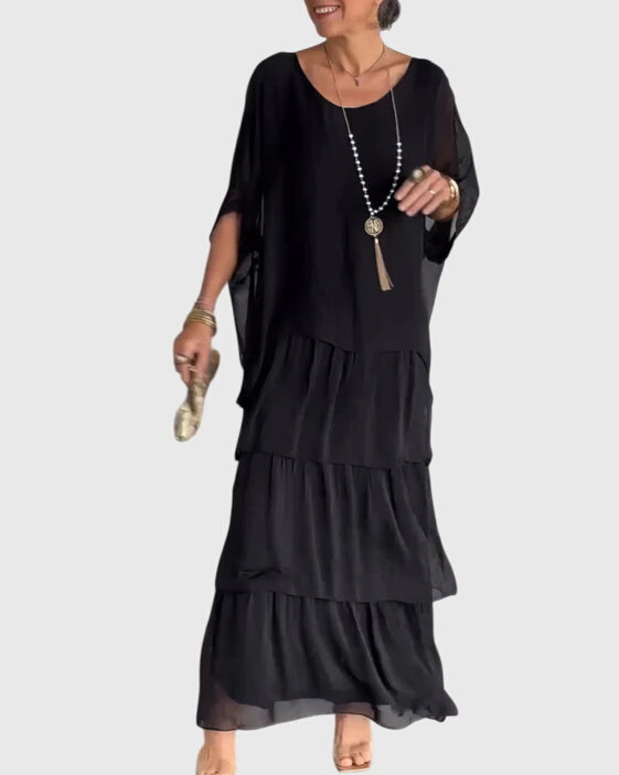 Vestido Largo Mujer Tejido Ligero Transpirable Elegante Para Ocasiones Especiales 10