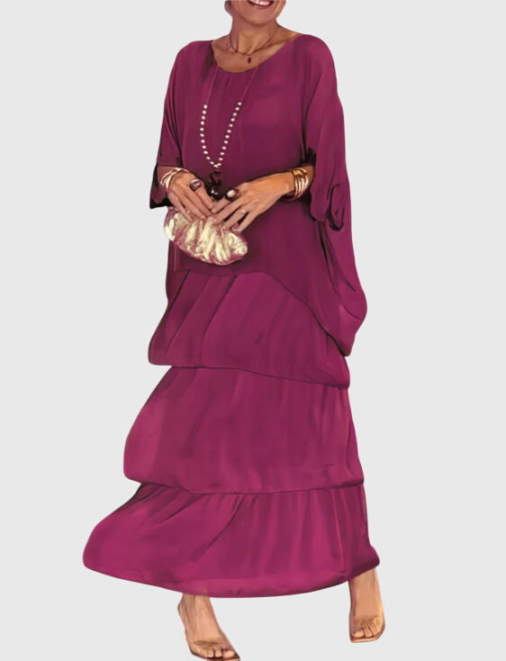Vestido Largo Mujer Tejido Ligero Transpirable Elegante Para Ocasiones Especiales 11