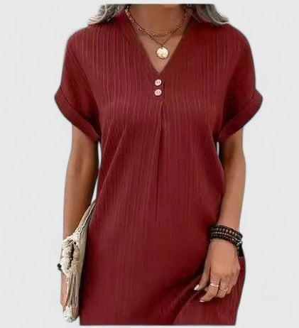 Vestido Mujer Casual Tela Suave Ajuste Relajado Diseño Versátil 6