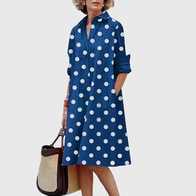 Vestido Mujer Elegante Tela Fluida con Bolsillos, Diseño Relajado y Casual 7