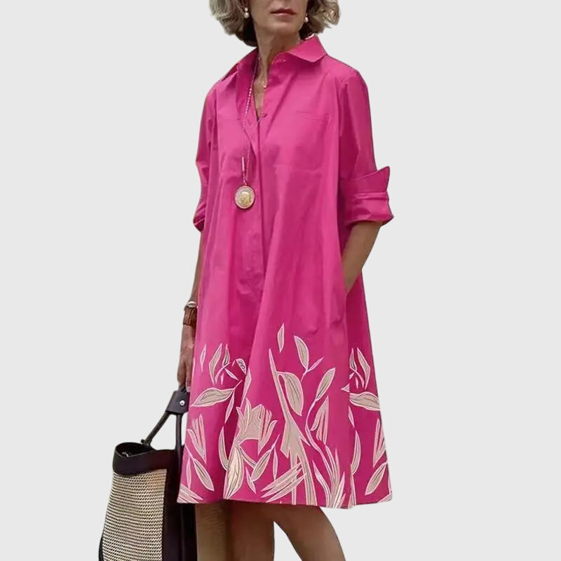 Vestido Mujer Elegante Tela Fluida con Bolsillos, Diseño Relajado y Casual 9