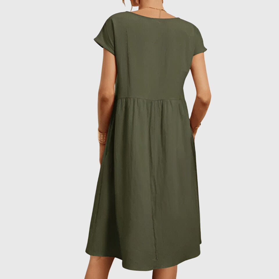 Vestido Mujer Elegante Tela Ligera Diseño Fluido Ideal Para Fiesta y Ocasiones Especiales 6
