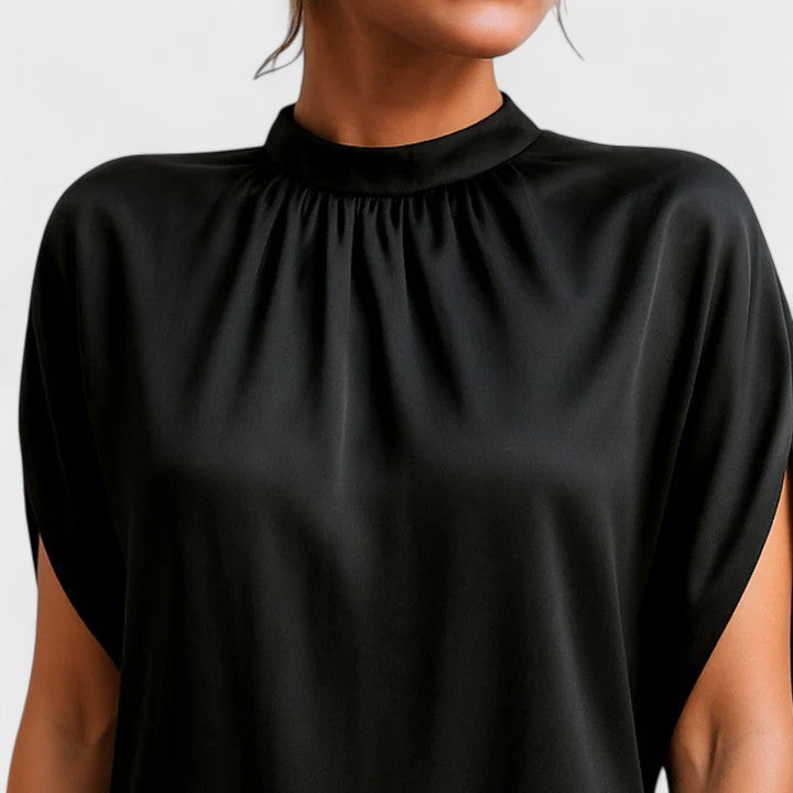 Vestido Mujer Viscosa Cuello en V Corte Recto Elegante para Fiesta y Ocasiones Especiales 3